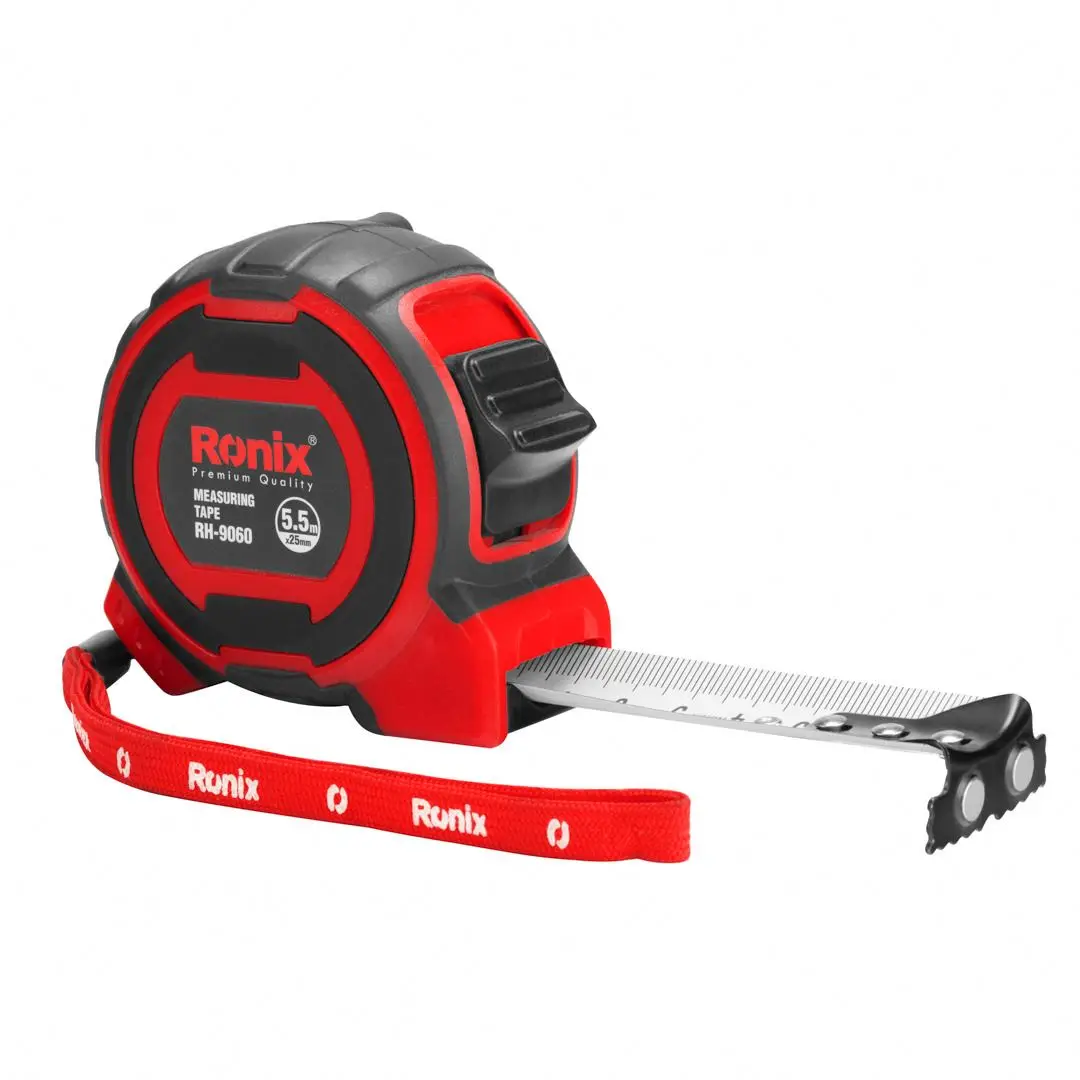 Ronix RH-9036-9060-9063-9016-9078 Strong Magnetic Ruler Hook Omega Series Magnetic Measuring Tape Box 6mm ABS Case 3M 5m Scale