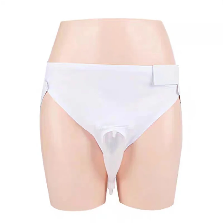 Male Urinal Bag Reusable Silicone Funnel Pee Sick In Bed Portable Incontinence Male Urine Container