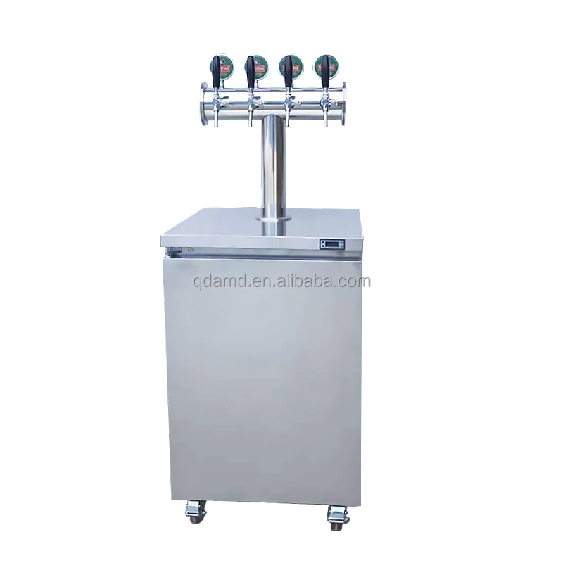 Нержавеющая сталь 4 краны Kegerator диспенсер холодильник пивные кегераторы