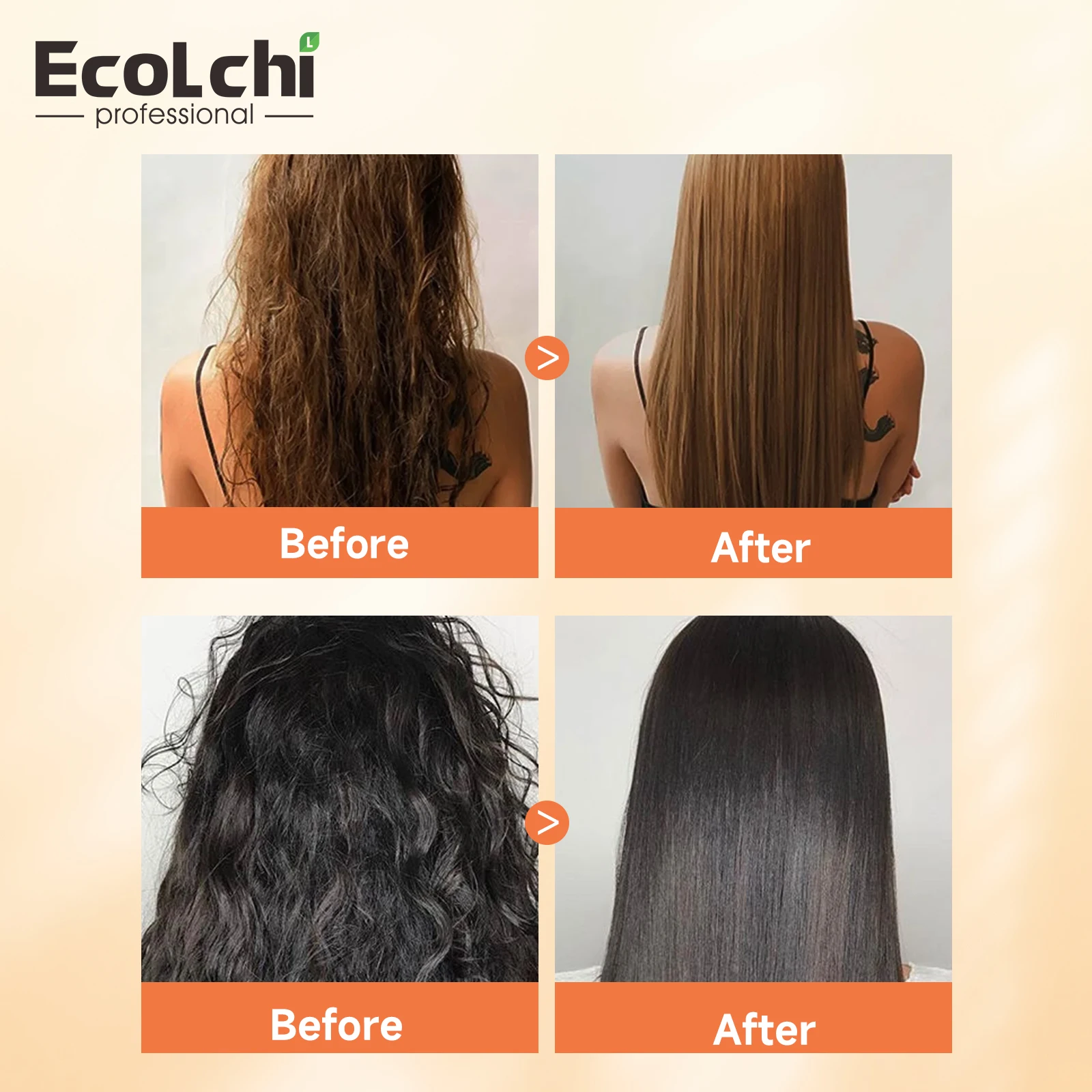 Ecolchi Factory OEM Natural Keratin Repair Damaged Treatment Hair Mask Sulphate Free Biotin Collagen Shampoo And Conditioner Set