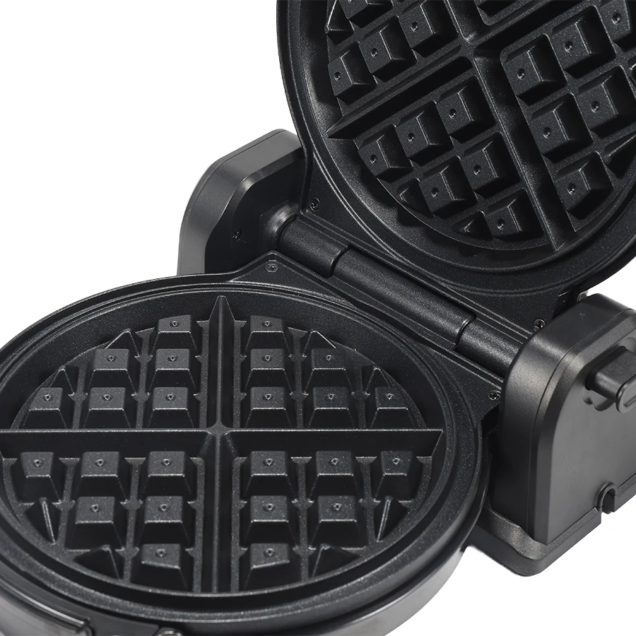 Adjustable temperature control knob Breakfast Lunch Snack Waffle Maker Machine 180 rotary 4-Slice Waffle Maker
