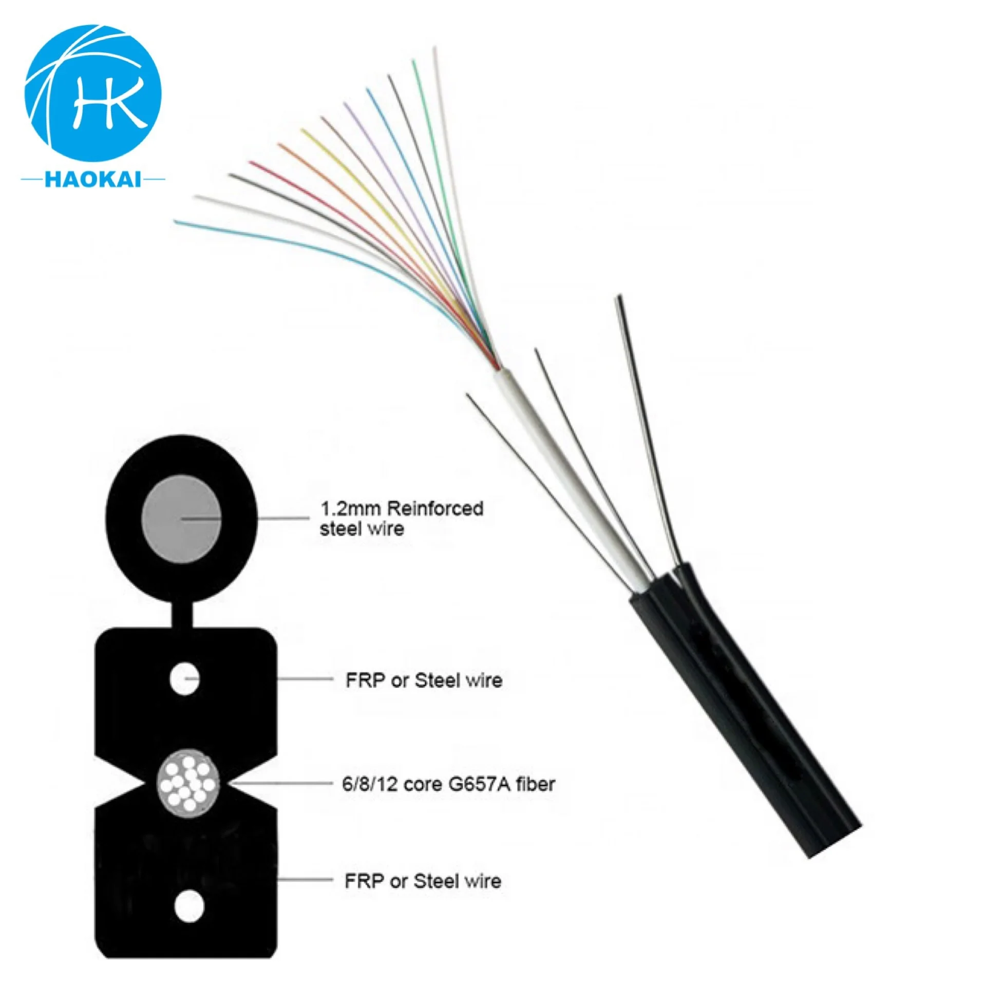 Ftth Рисунок 8 падение на метр цена 12 ядро волоконно-оптический кабель на открытом воздухе