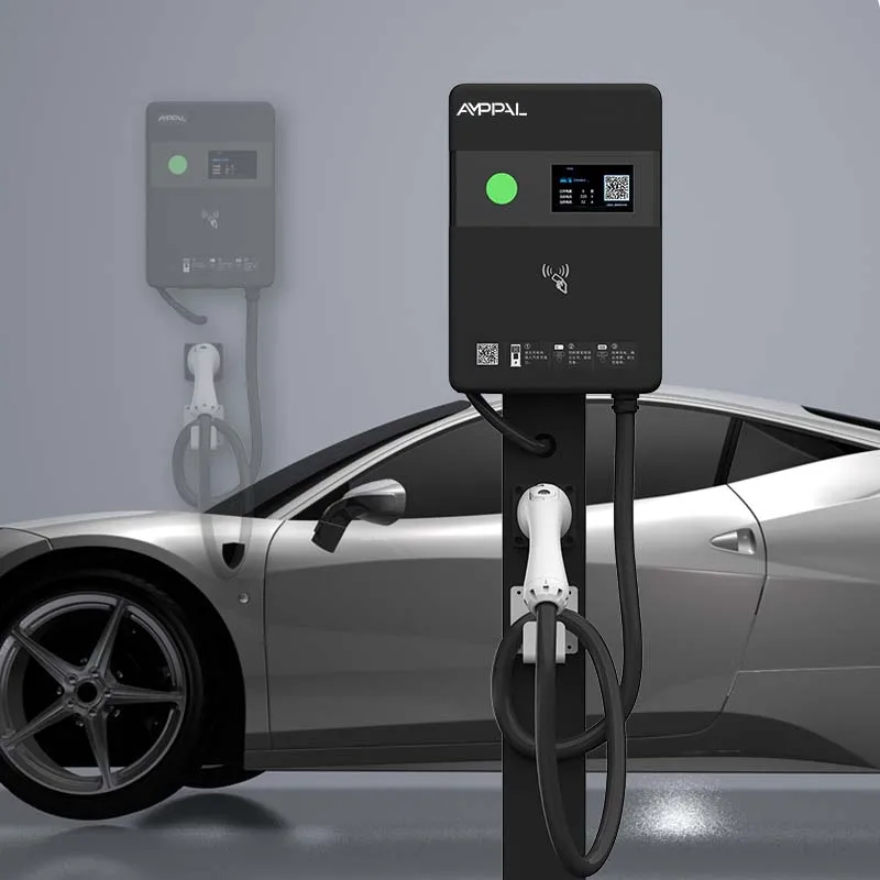 AMPPAL Hot Sell Wallbox 7KW Type2 AC EV Charger Wallbox EV Electric Car Charging Plug 32A Current