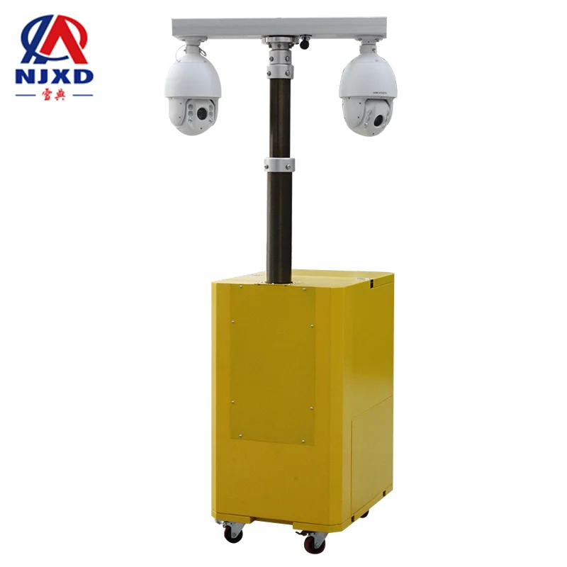 XD632 trailer mounted pneumatic telescopic mast for all purpose