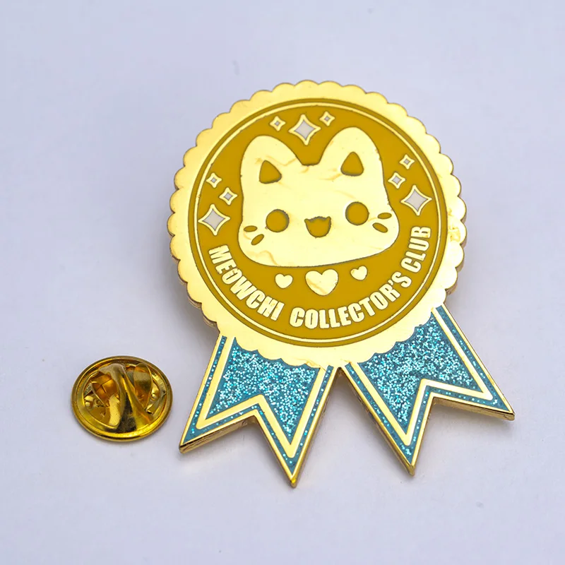 Top selling silver plated lovely hard enamel pin