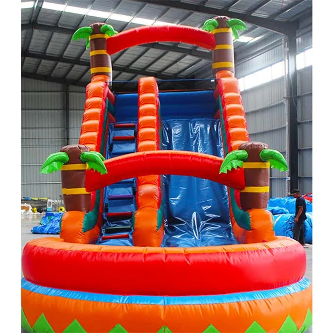 Commercial Grade Inflatable Bounce House Water Slide With Pool Inflatable Beer Pong Game