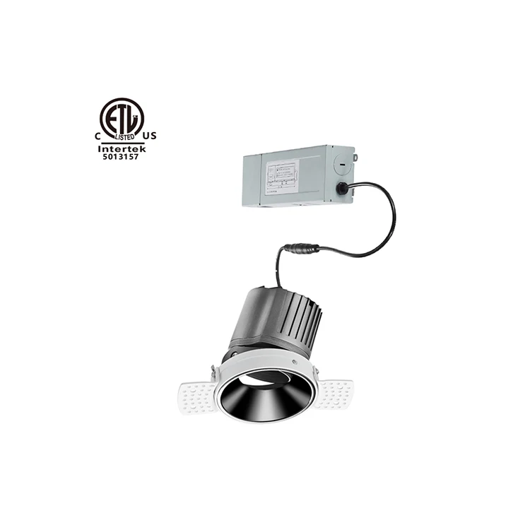 Less series ETL cETL SAA  trimless recessed down light for hotel downlights