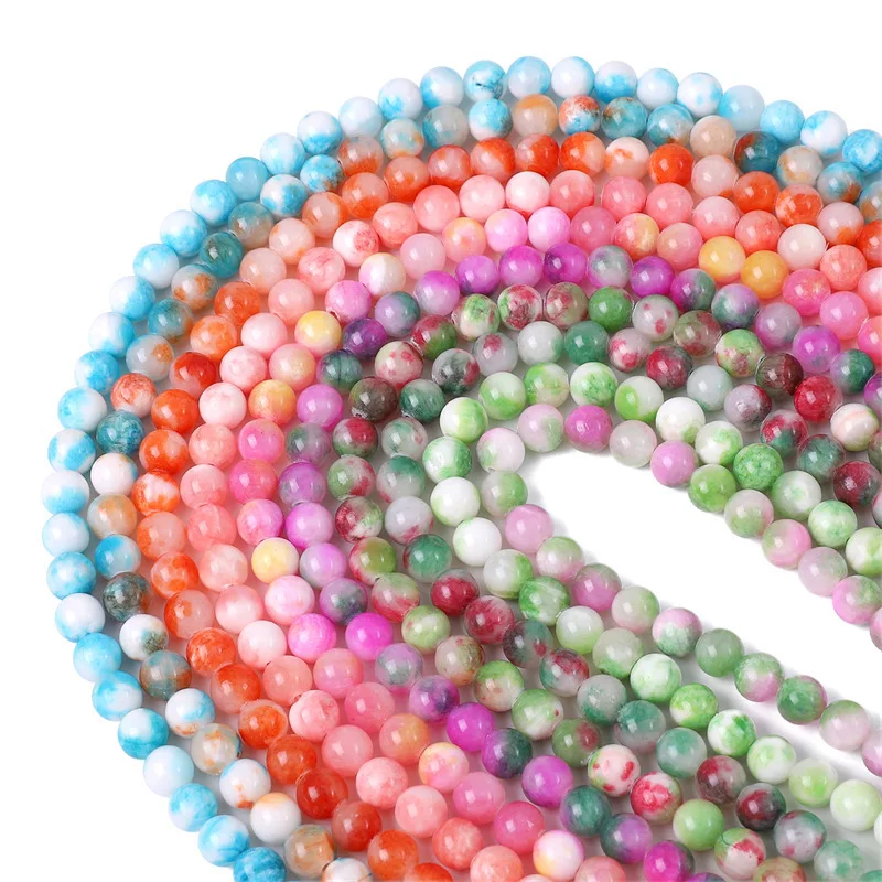 hot sale natural stone beads 6mm 8mm 10mm persian jade rondelle gemstones loose beads charm for jewelry making