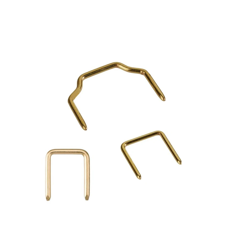 Custom Wire Bending Jumper Links Brass Copper jumper male crimp pins