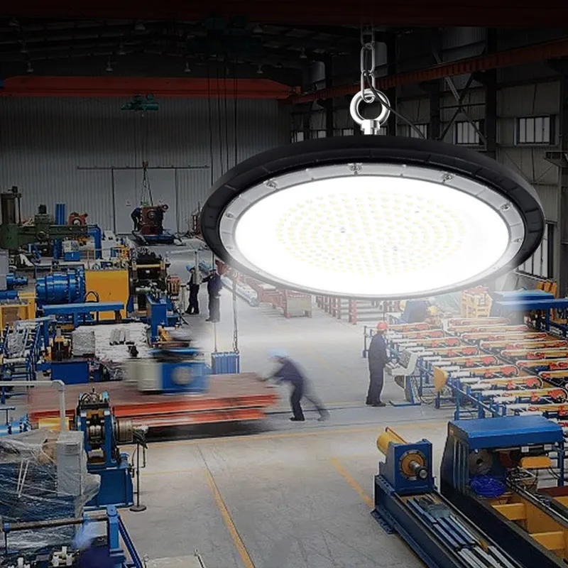 2023 заводская цена UFO LED High Bay свет коммерческий/Промышленный Склад осветительный прибор IP65 Водонепроницаемый 100w 150w 200w 300w