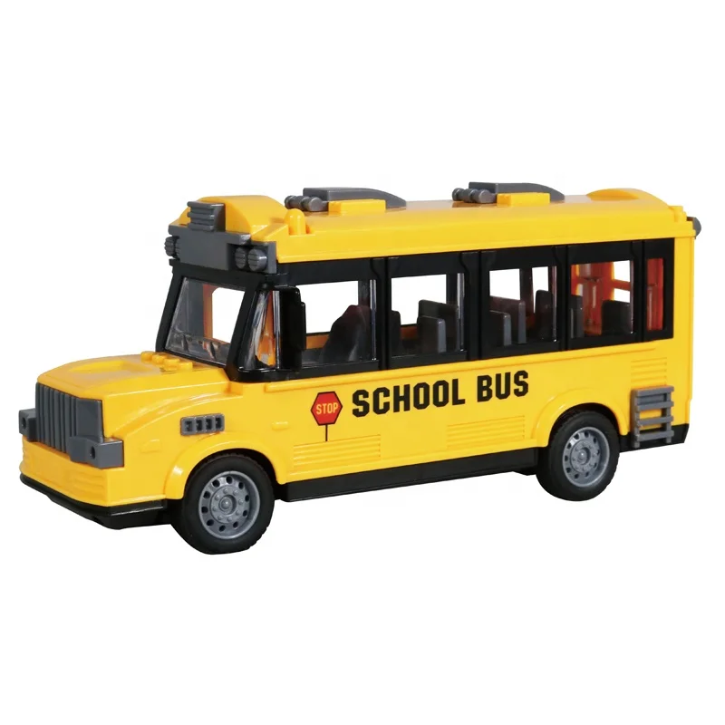 4-канальный школьный автобус с дистанционным управлением на батарейках 1/30