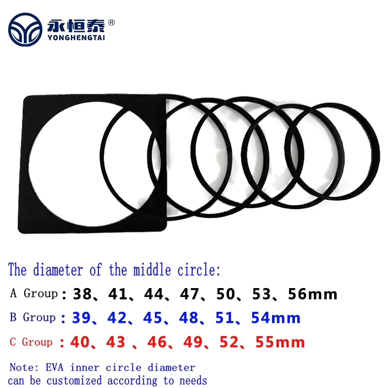 Acrylic  PC 65 * 65mm Flexible Replacement Inner Pad  Rectangular Storage Slab  Square Display Collection Capsule