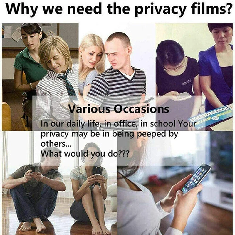 High Quality Anti Peeping Full Glue Privacy Anti Spy Tempered Glass for Samsung S21 S21+ Plus A72 A82 M52 F42 Screen Protector