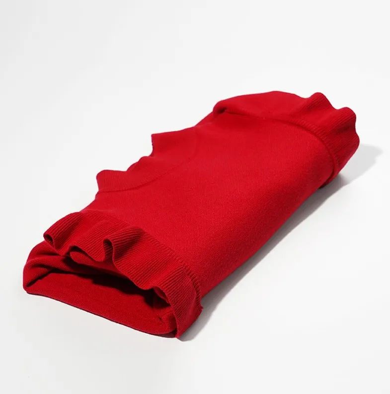 Mommy and Me Clothing Christmas Knitted Long Sleeve Costumes New Parent-child Dresses Family Matching Outfits Sweater Dresses