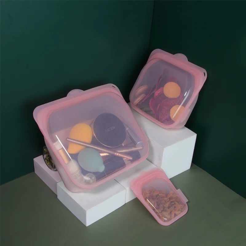 Герметичные безопасные детские пакеты для закусок в морозильной камере, многоразовый силиконовый мешочек, стоячий силиконовый Пакет для хранения продуктов