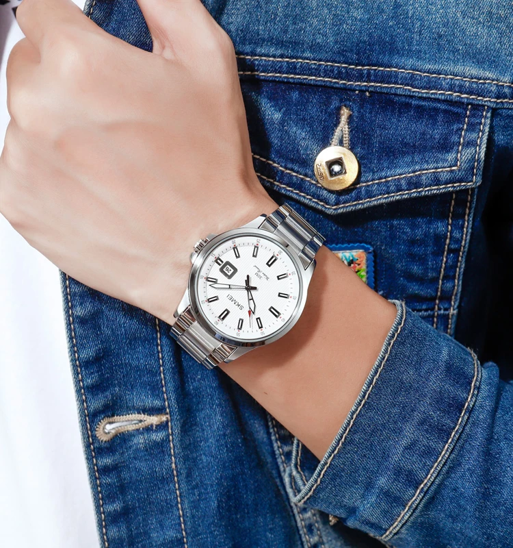 Skmei 1654 top sales luxury golden wrist watch reloj saat erkek waterproof automatic men quartz watches