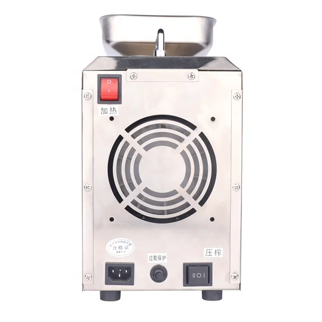 High oil yield portable commercial table use mini automatic peanut oil press machine