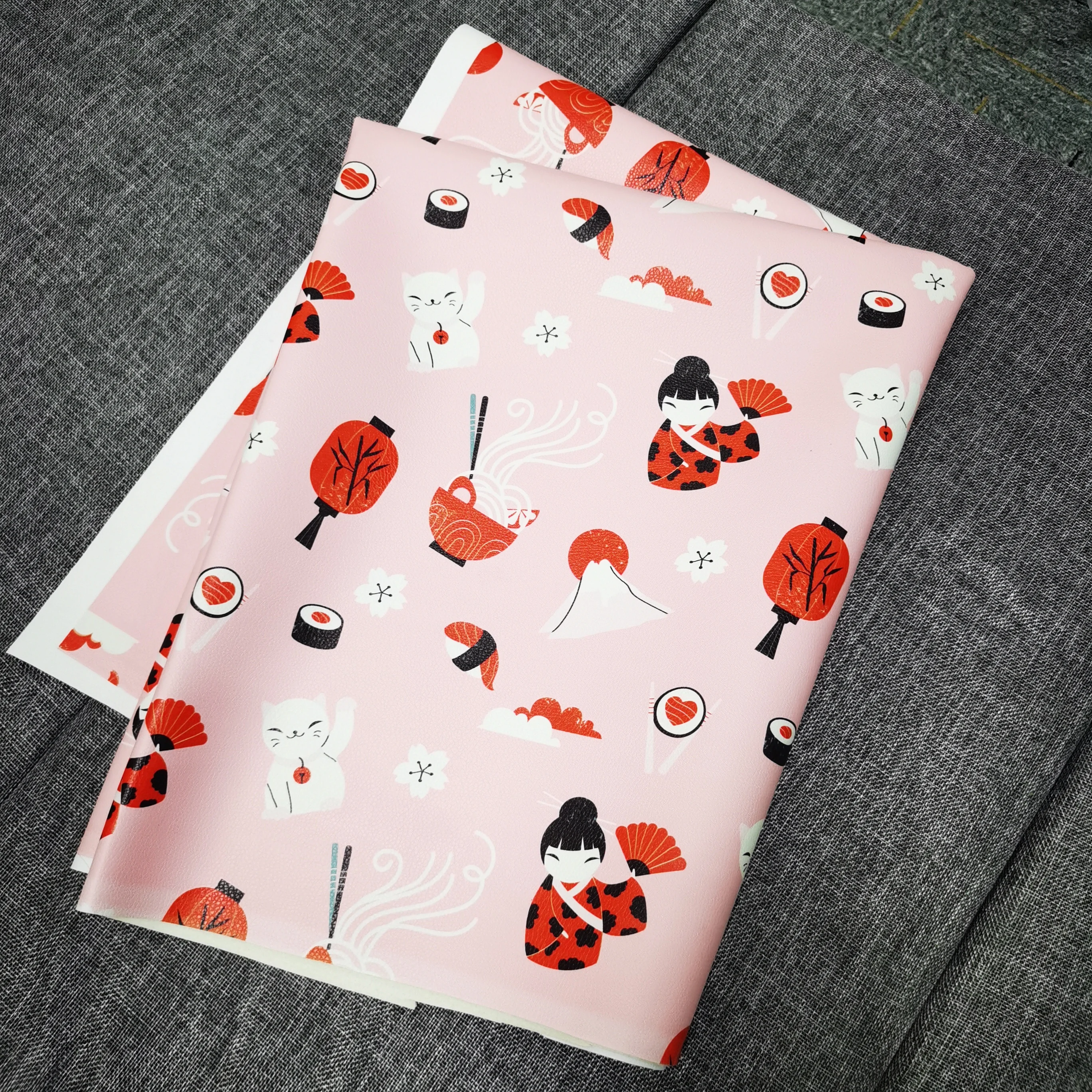 Synthetic waterproof Leather  With PU Fabrics  For Bags and Jacket