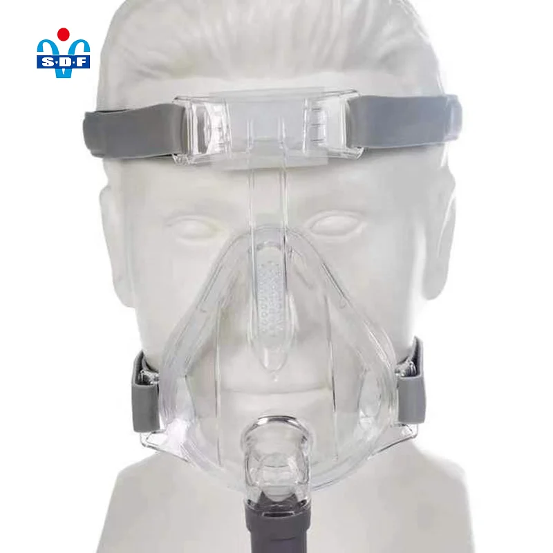 High Quality Respiratory CPAP Mask Mouth and Nose Medical Silicone BPAP Breathing Mask