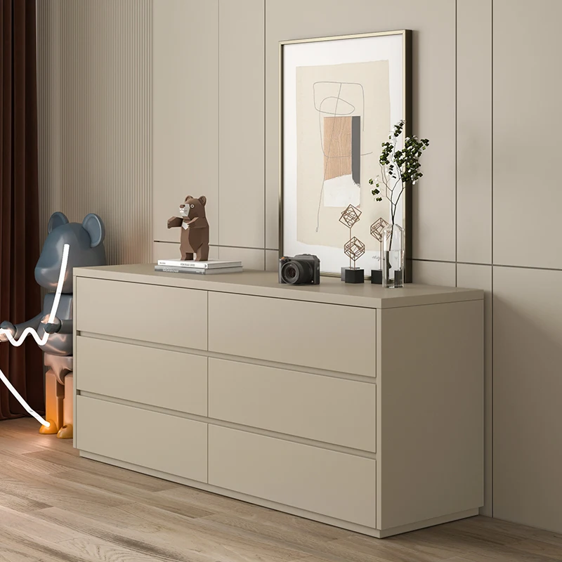 modern bedroom furniture wooden cabinet high quality kitchen cabinets 6 drawer minimalist living room melamine chest drawer