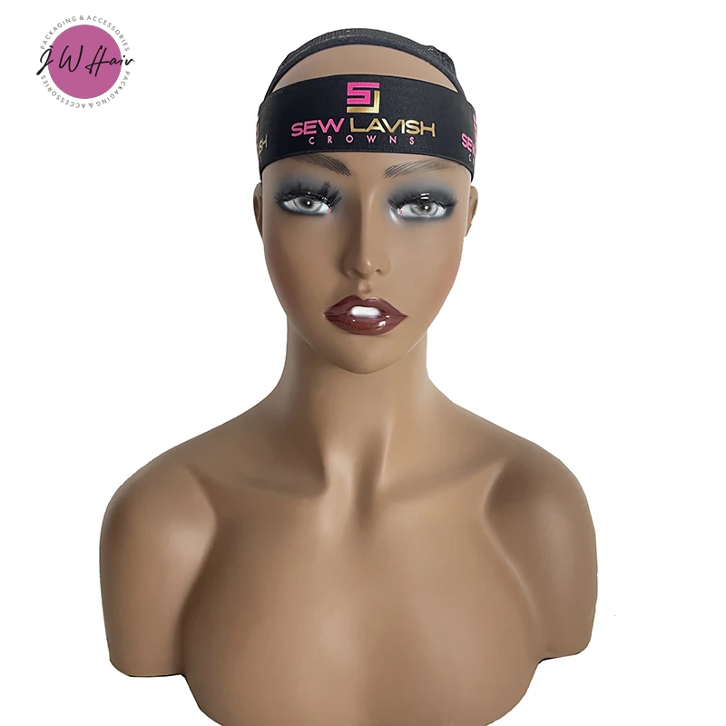 Custom High Quality Spandex Edge Melted Band For Wig 4CM Elastic Wig Band