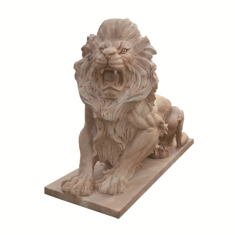 White marble walking lion statue large stone chinese foo dog statues sale stone fu dog statue