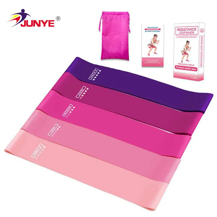 Fitness Exercise Gym Workout Equipment Strength Resistance Bands Pilates Sport Rubber Fitness Mini Bands