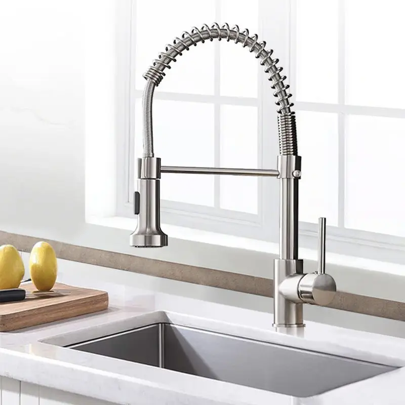 oem cheap gourmet faucet black brushed golden kitchen faucet still 304 stainless steel brass zinc alloy kitchen faucet