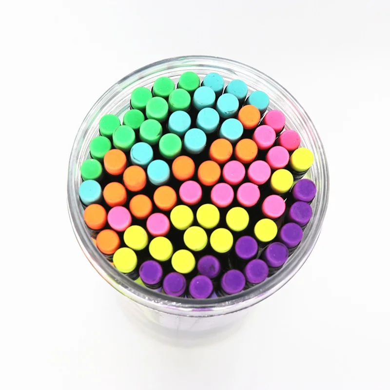 HB Pencil Marcarons Painting With Erase PVC Tube Packing
