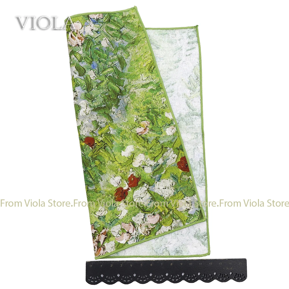 Customize Hankie 23cm 100% Cotton Plenty Patterns Quality Men Wedding Casual Party Tie Matching Pocket Square Gift Accessory