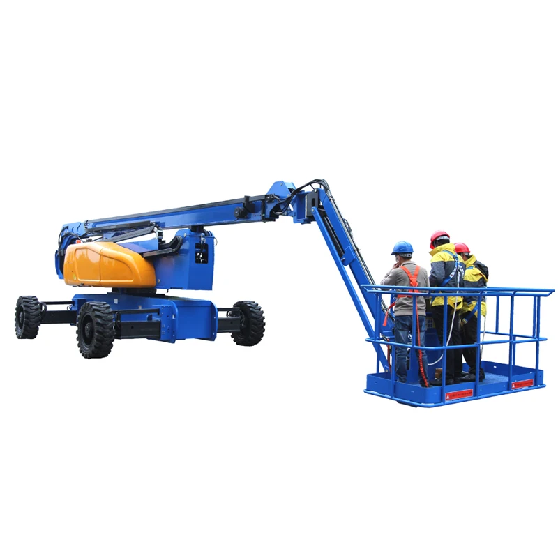 Powerful Towable Articulated Boom Lift for Construction Site Operations with Ease