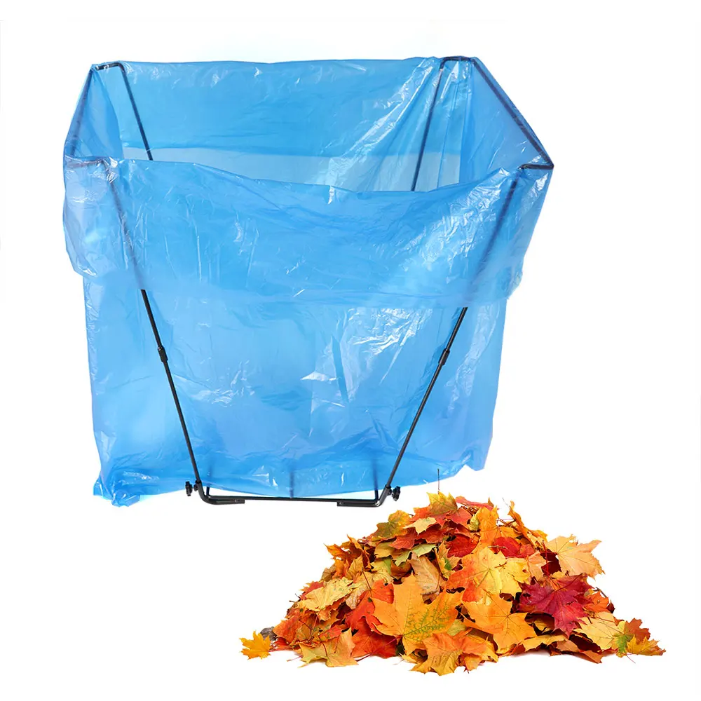 factory direct sale Garden  Easy Stainless Steel Garbage Bag Rack Metal Waste Bin Stand Holder