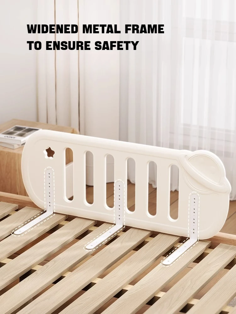 Baby Bed Rail Guard Foldable Safety Baby Bed Side Barrier Playpen Fence Baby Anti-Falling Bed Safety Guard Rail