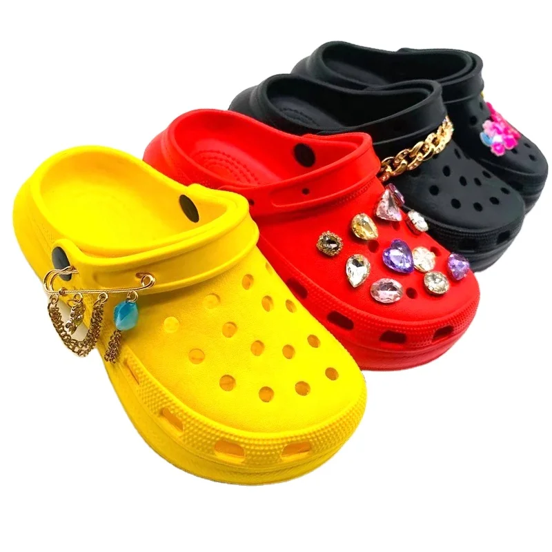 Baby Shoes Clogs Manufacturer Toddler Girls Wooden Clogs For Boys Youth Bae Clog With Chains For Kids Non Slip Breathable Shoes