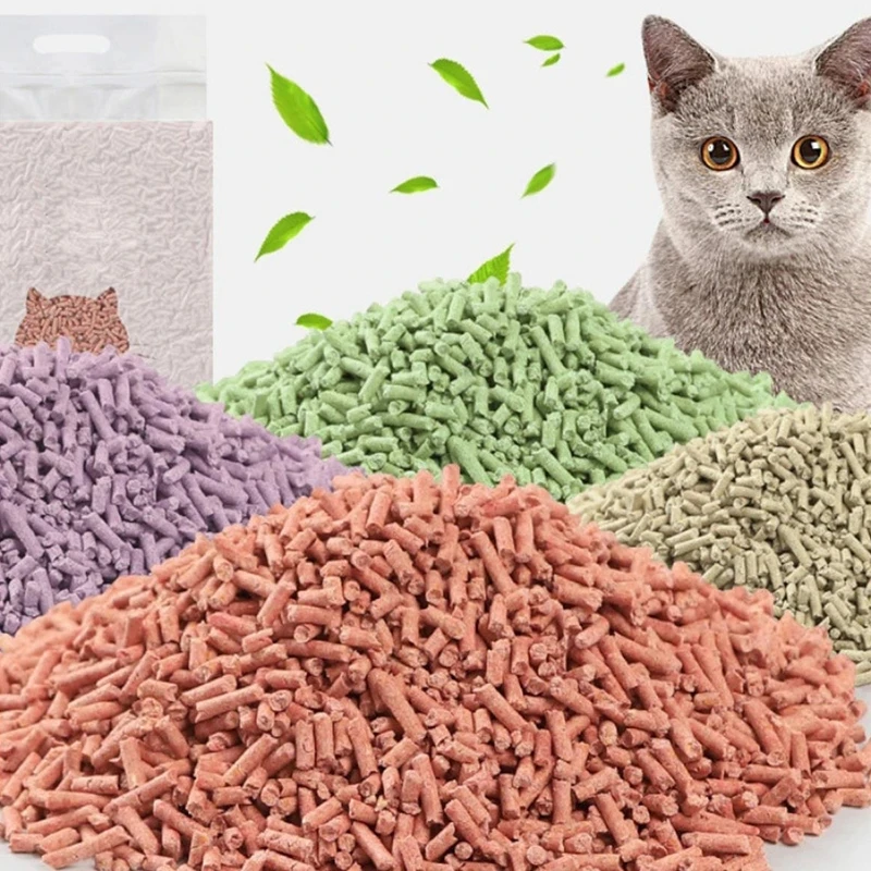 Clumping Fast 20 Tons FINE ROUND SHAPES Pink Tofu Okara Cat Litter Litter Sand Cat Tofu