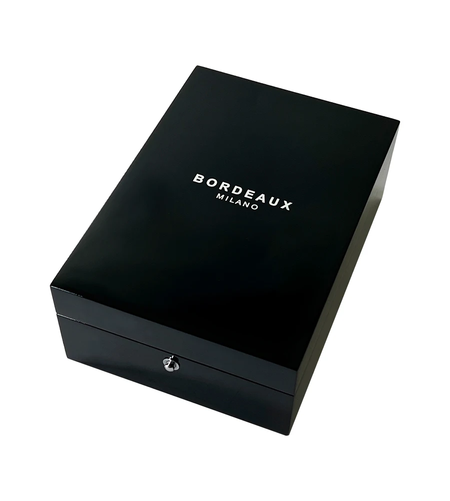 Factory Wholesale perfume wooden box Dubai black box perfume High Glossy perfume packaging box