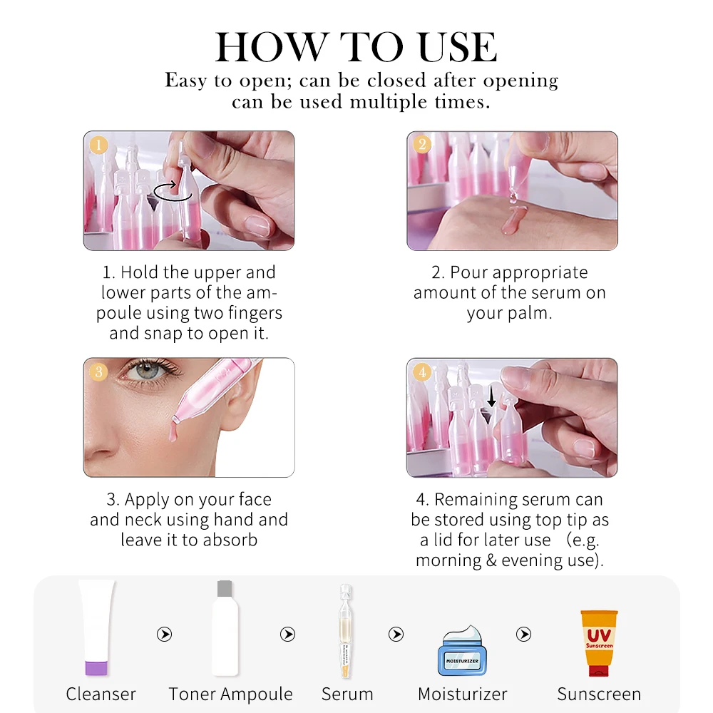 Krone Skin Care Manufacturer 5%Lactic Acid Hyaluronic Acid Exfoliating Radiance Boost Serum Dull or Uneven Skin