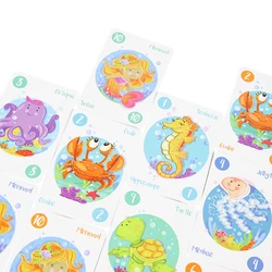 China factory design full color printing children kids learning playing paper card printing