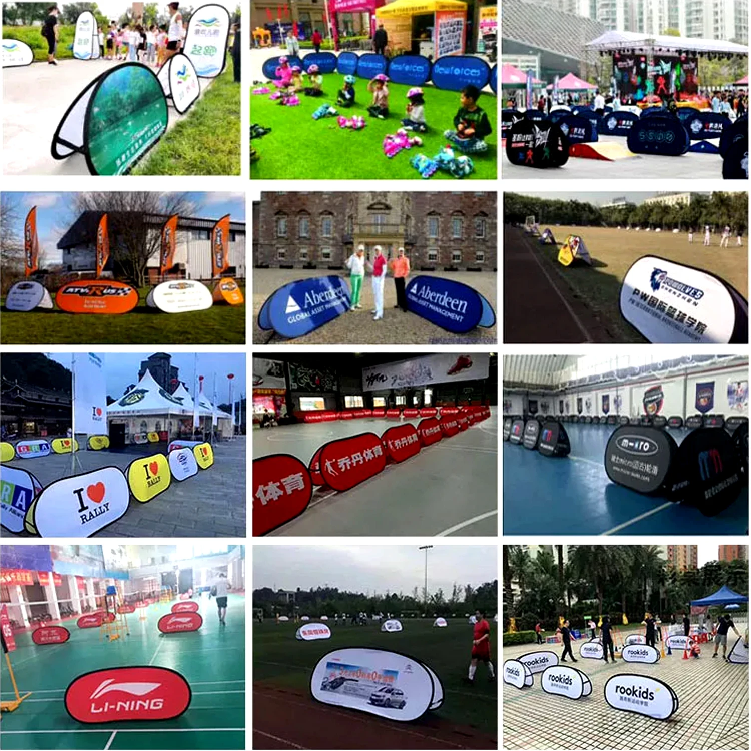 Custom advertising  promotional double sided A frame display stand outdoor banners with logo and stand  pop up banner outdoor