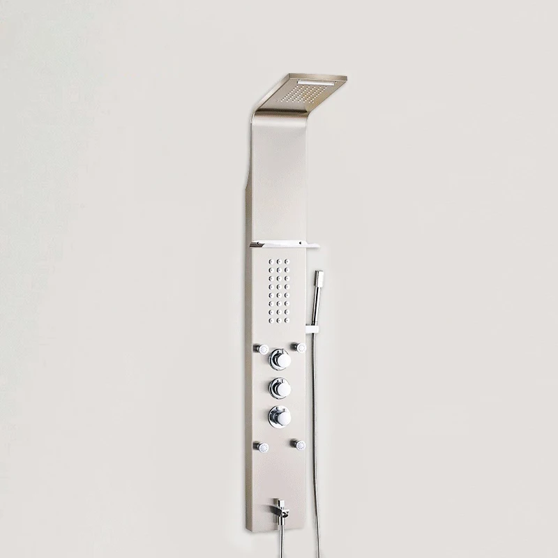 Shower Column Stainless Steel Bathroom shower panel tower Wall Mounted Shower Jet