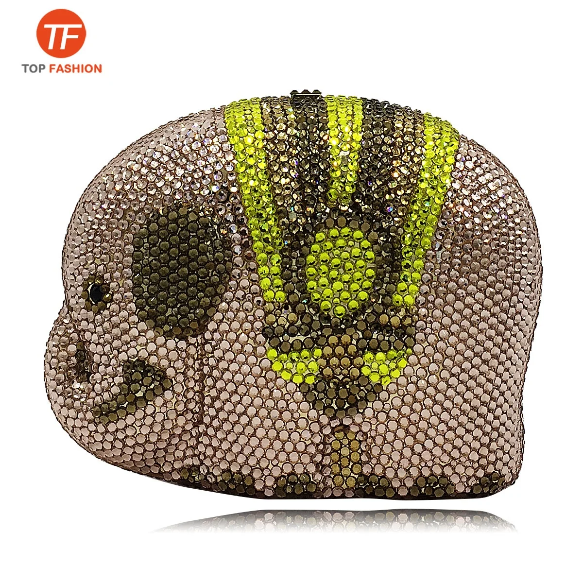 India Luxury Full Crystal Evening Bags Diamond Clutch Bag Crystal Elephant Shape Clutch Purse for Women in Party