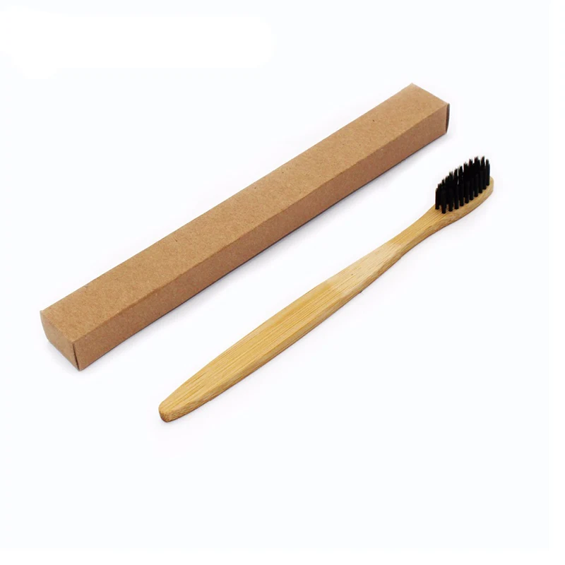 Горячая Распродажа 2020, частная маркировка, отбеливание зубов с древесным углем, Бамбуковая зубная щетка