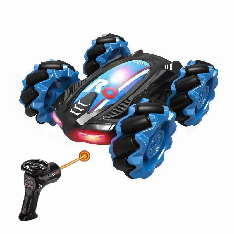 Qilong Infrared Laser Remote Control Rc Stunt Cars Toy 2.4G Double Sided Rc Drift Stunt Car Replaceable Tires Radio Control Toys