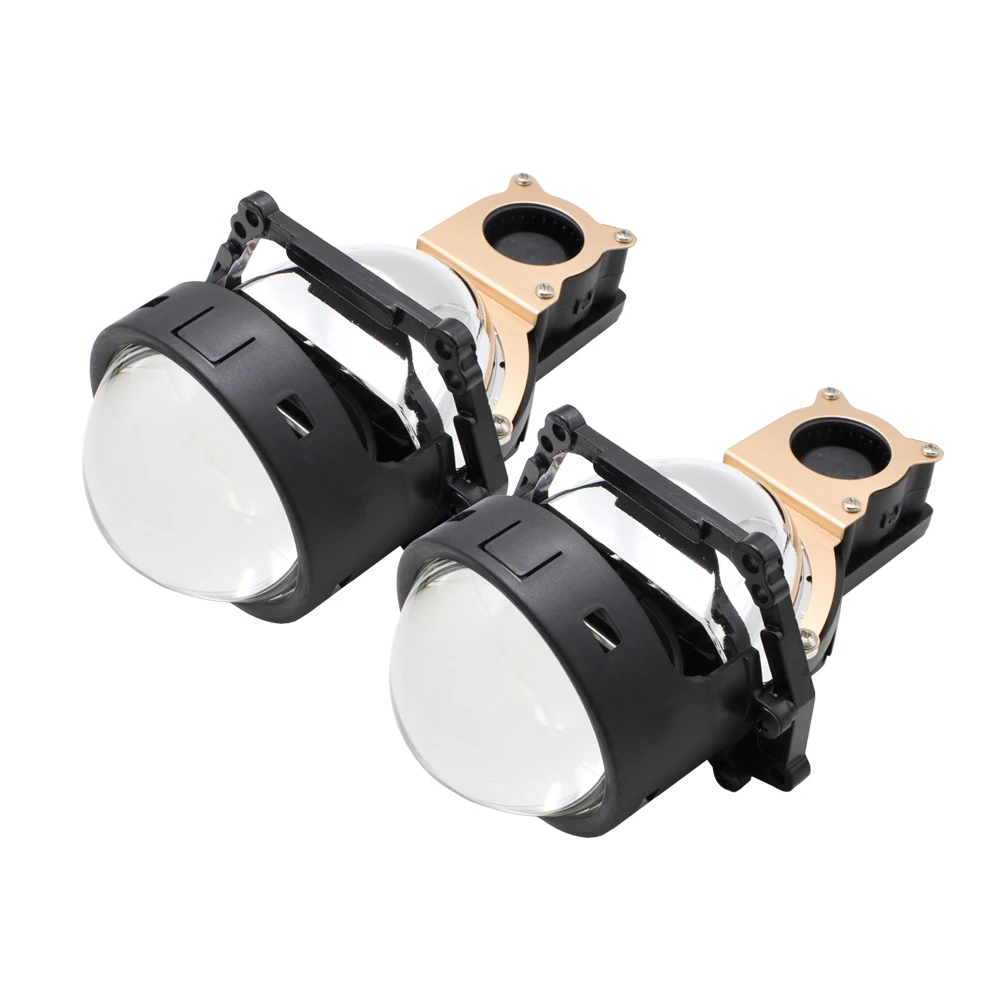 TAOCHIS 3.0 inch Headlights retrofit Universal LED Upgrade Car accessories Bi led projector lens 5800k with fast fan speed