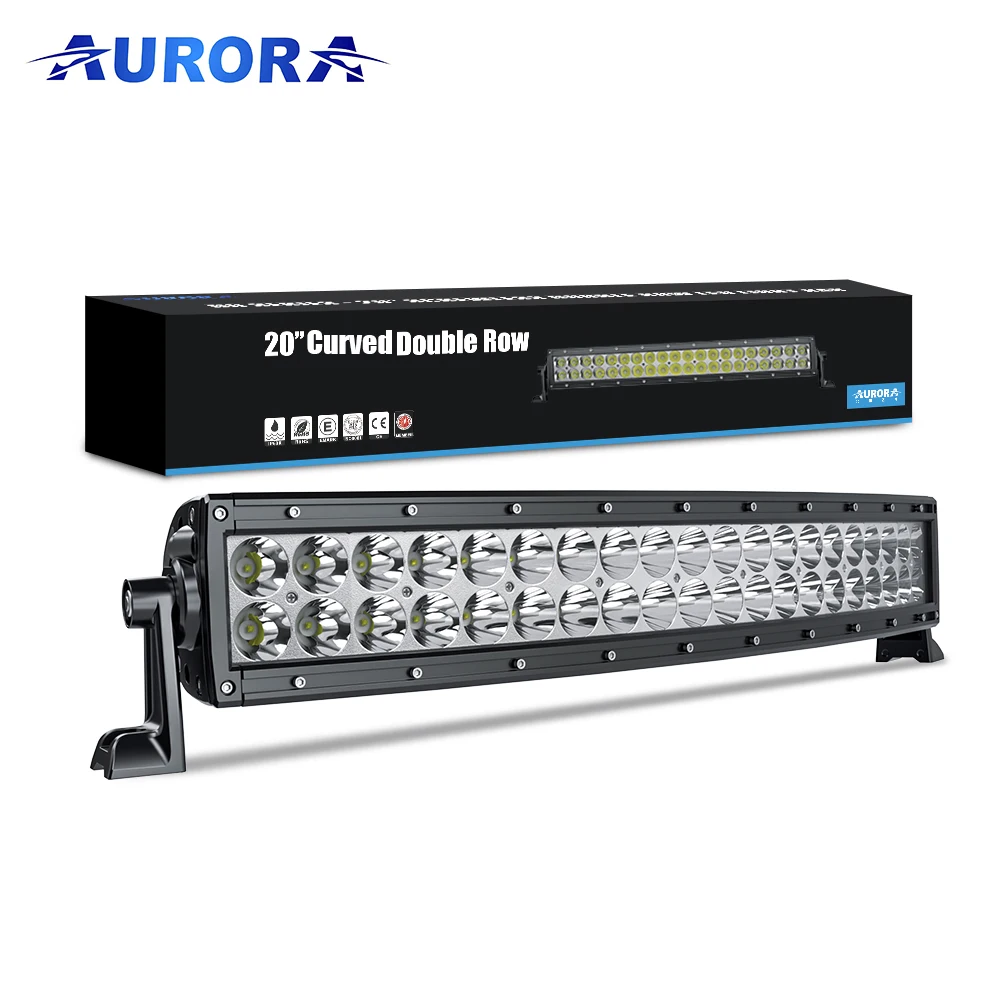 Super slim LED light bar 300W 400W 500W Combo Waterproof Curved LED Light Bar For Trucks