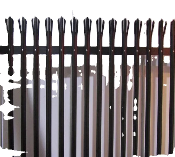 adjustable hot dipped galvanized with PVC coated painted european style palisade garden for coutryard garden yard protection