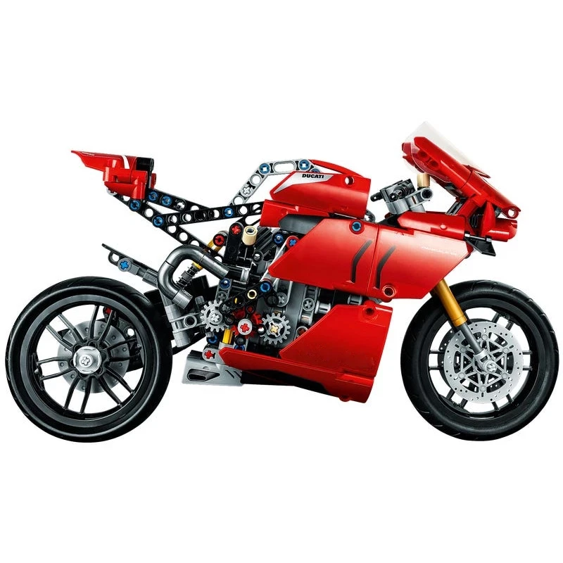 674 шт. дизайн автомобиля поездок на мотоцикле Ducati Panigale V4 R Legoing для мотокросса езды Superbikes конструкторных блоков Детские кубики игрушки детей