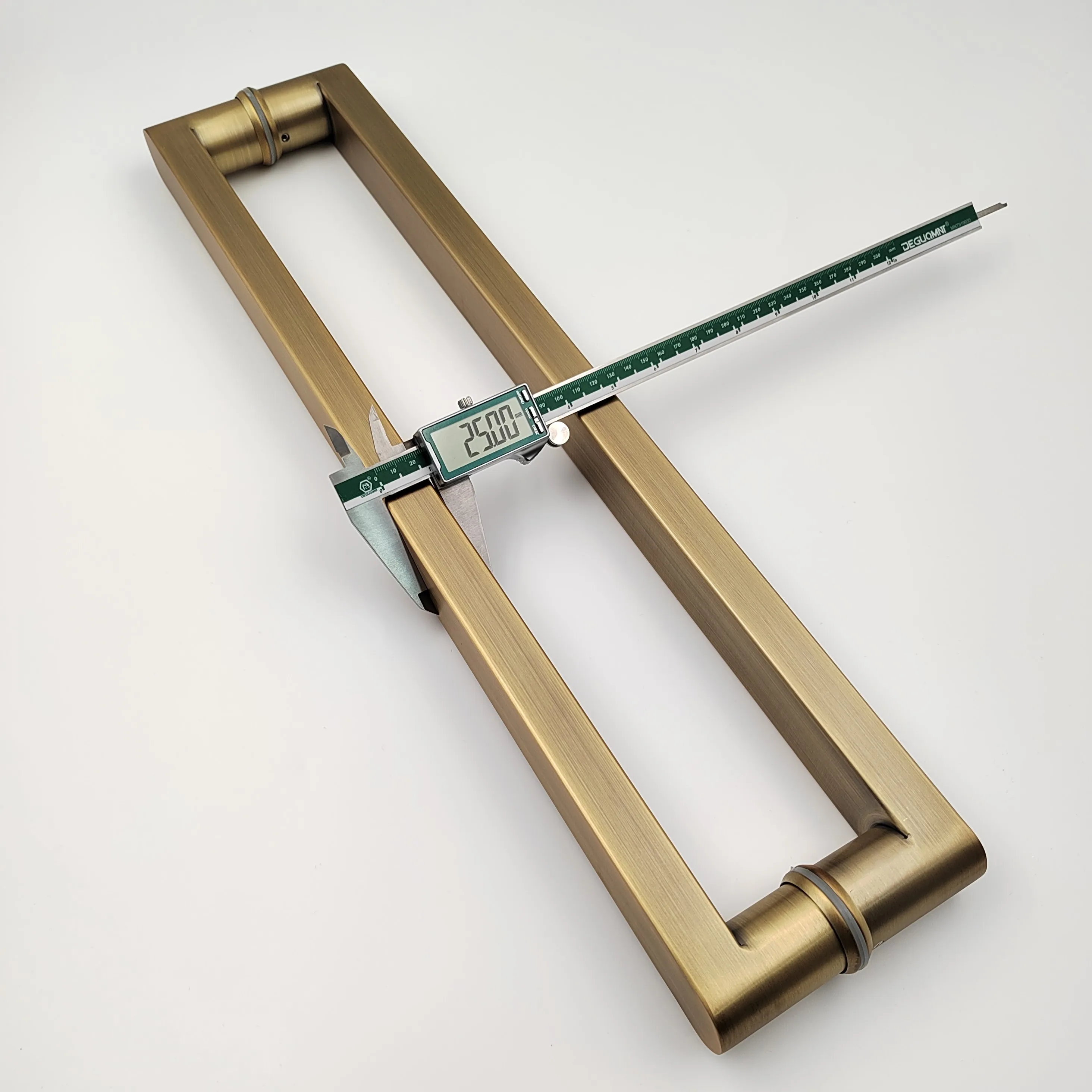 Customized  U shape glass door stainless steel 304 pull handles commercial panic push door handle for glass