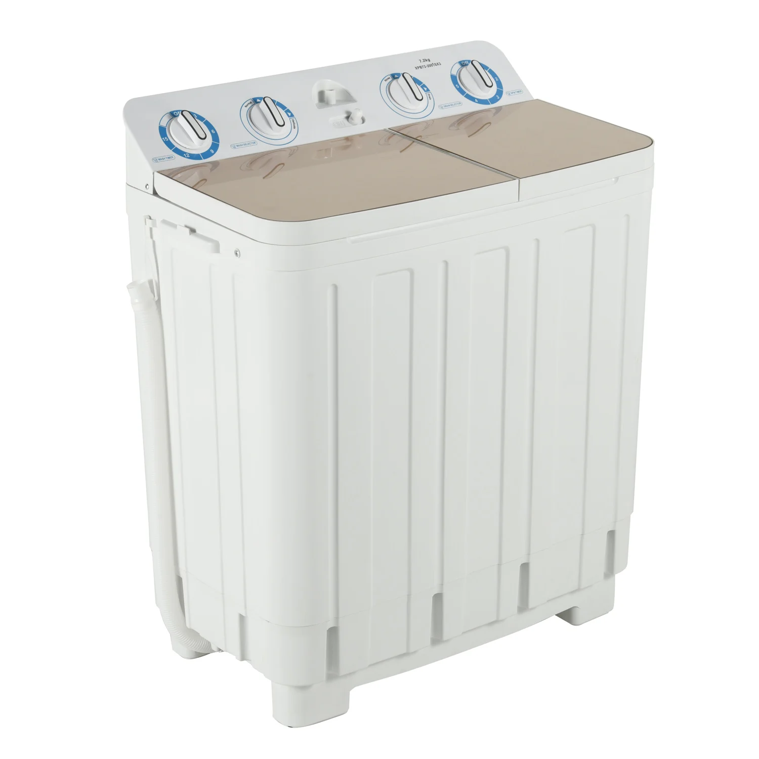 XPB100-2009SX3 Best Selling portable mini semi automatic 10KG Twin Tub washing machine with dryer