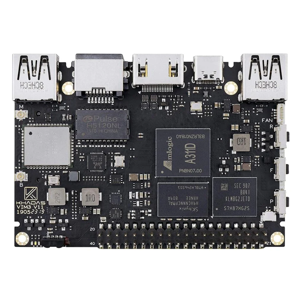 Khadas VIM3 Basic/pro Amlogic A311D SBC с 5,0 топами NPU однобортный компьютер CN;GUA OEM